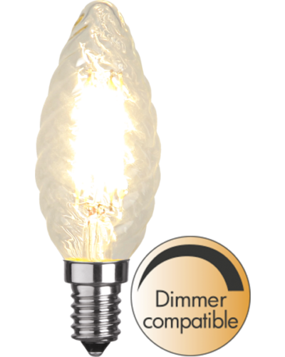 Mignonpære vridd klar 4,2w dim