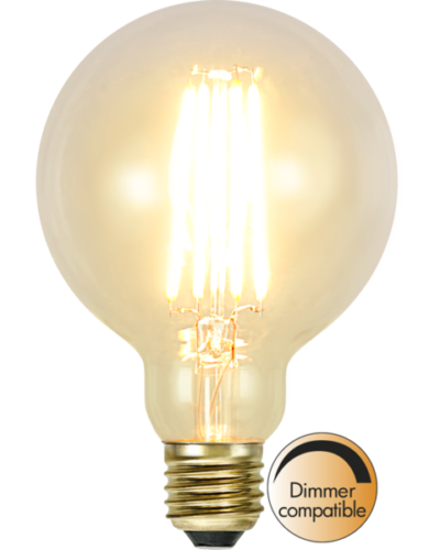 Dekorpære Globe 95mm 3,6w dim.