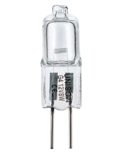 Halogenpære 8w(10) G4.